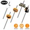 25 Pcs Halloween Party Striped Disposable Paper Decorative Straws | Halloween Party Supplies